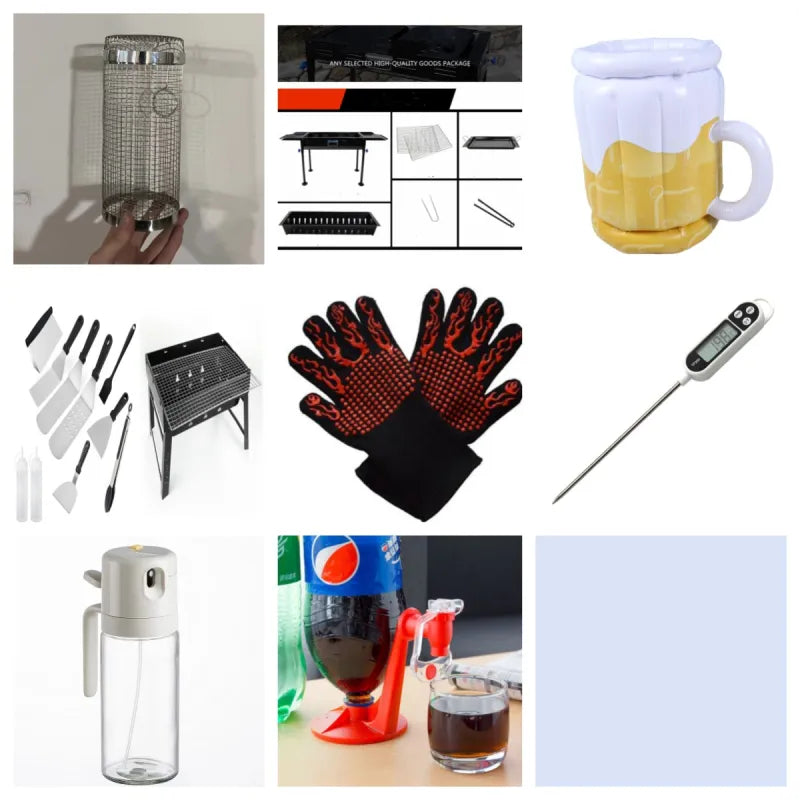 Outdoor Charcoal BBQ Tools Grill Utensils